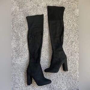 Aldo Black Over The Knee Boots Size 8